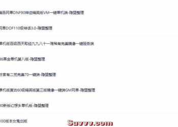 DOF60级+70级+90级+100级+110级版系列+隐盟视频教程+GM工具